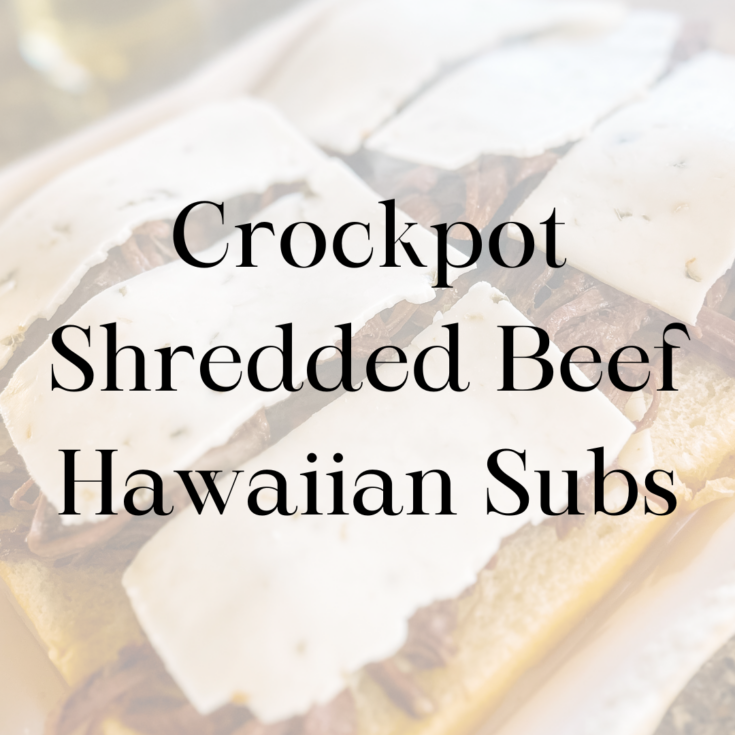 Crockpot Shredded Beef Hawaiian Subs