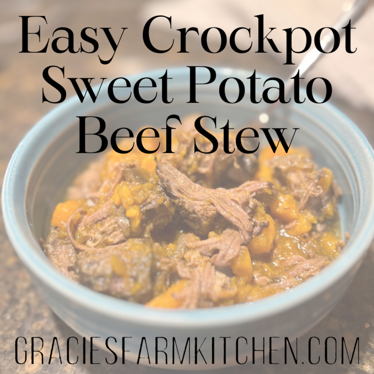 Sweet Potato Beef Stew in a bowl