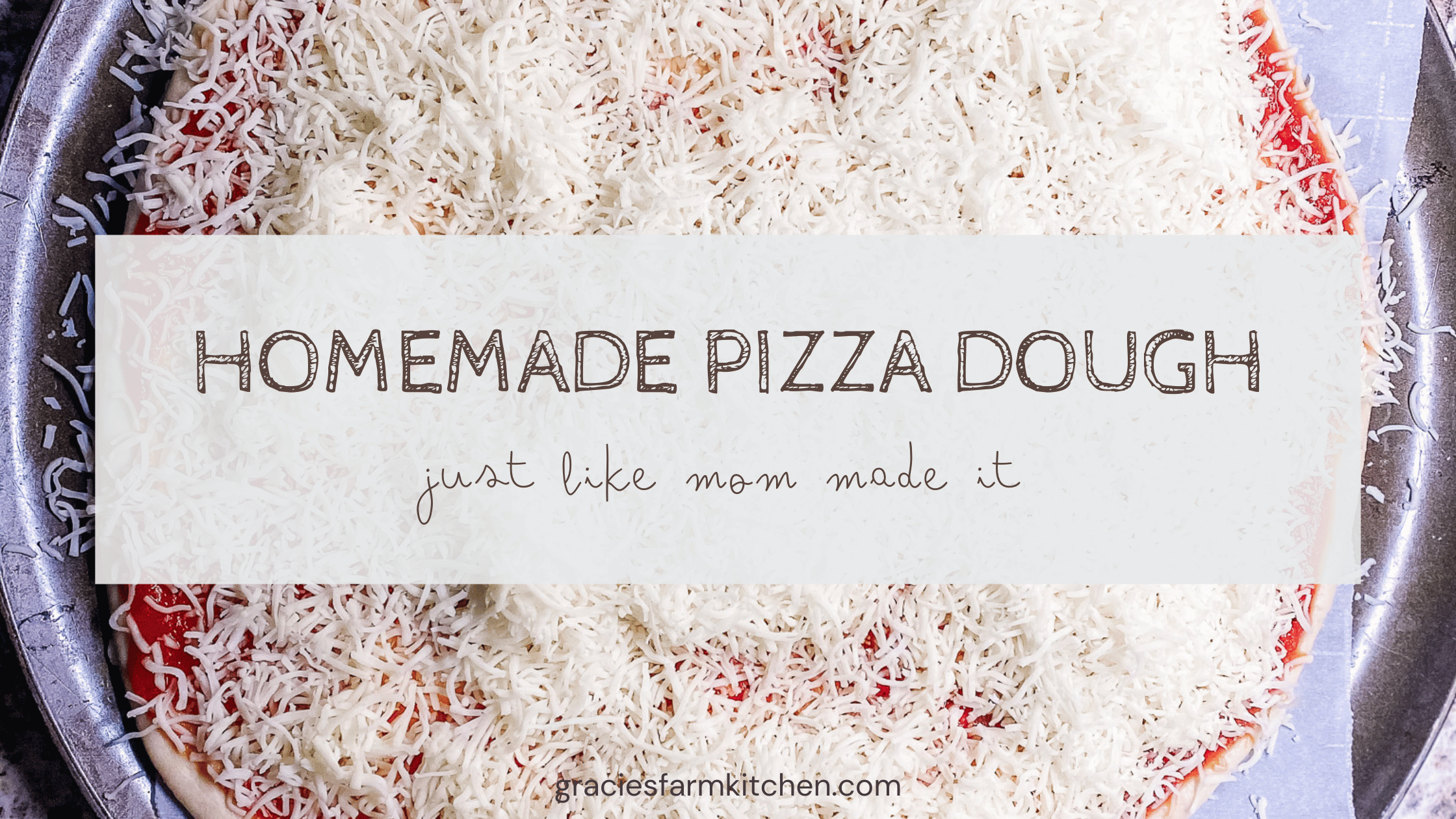 unbaked pizza dough with toppings